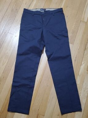 Dockers Dark Navy Blue Straight-Leg Chinos Slim Flex Comfort